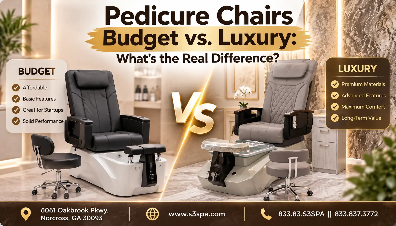 Pedicure Chairs: Budget vs. Luxury – What's the Real Difference?